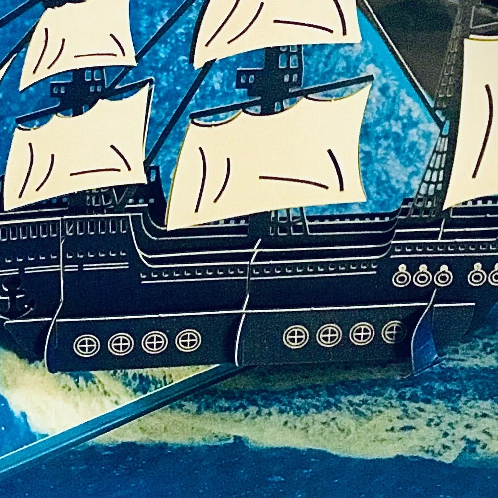 3D Pop-Up Pirate Ship Card Father’s Day